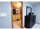 Organized walk-in closet with shelves and hanging space, and dresser in bedroom at 1136 Meriman Dr, Greenwood, IN 46143