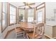 Cozy breakfast nook with bay window, wood floors, and natural light at 1232 Severn Ct, Greenwood, IN 46142