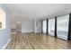 Open living room offering abundant natural light, and hard surface floors that add warmth and style at 1611 Orchard Ln, Anderson, IN 46011