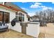 Outdoor kitchen area with a built-in grill and ample counter space at 2071 Eagle Trace Dr, Greenwood, IN 46143