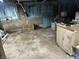Unfinished basement featuring unfinished walls and floor at 504 E Walnut St, Summitville, IN 46070