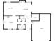 Detailed floor plan showcasing the layout of the kitchen, dining, and living areas on the main floor at 6462 Zionsville Rd, Indianapolis, IN 46268