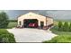 This spacious garage has room for tools, cars and equipment at 7705 N State Road 42, Stilesville, IN 46180