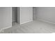 Bedroom offers plush carpeting, neutral wall paint, and an entrance to the closet space at 10502 Oak Bend Blvd, Indianapolis, IN 46239