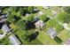 Aerial view of a neighborhood with lush trees and well-manicured lawns in summer at 1231 S Catherwood Ave, Indianapolis, IN 46203