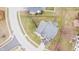 High-angle aerial view of a residential property in a peaceful neighborhood setting at 1501 Willshire Dr, Greenwood, IN 46143