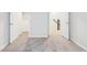 Neutral bedroom with gray carpet with hallway and closet views at 20238 Allegheny Ln, Westfield, IN 46074