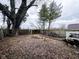View of the backyard with lots of trees and leaves at 321 N Elder N Ave, Indianapolis, IN 46222