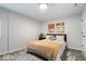 Cozy bedroom featuring neutral tones and abstract art at 6842 Cardinal Dr, McCordsville, IN 46055