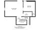Detailed floor plan showcasing the layout of the lower level, including sitting room, bedroom, and bathroom at 6842 Cardinal Dr, McCordsville, IN 46055