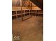 Unfinished attic with built in shelving at 1655 Rosebud Ln, Greenwood, IN 46143