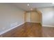 Bright bonus room featuring beautiful hardwood floors and natural light, ideal for a home office or playroom at 1655 Rosebud Ln, Greenwood, IN 46143