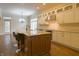 Gourmet kitchen with granite island, stainless steel appliances, and ample countertop space at 1655 Rosebud Ln, Greenwood, IN 46143