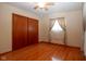 Cozy bedroom with hardwood floors and built in closet at 2566 S Ritter Ave, Indianapolis, IN 46203