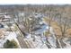 Aerial view of a home with multiple outbuildings on a large lot at 2843 E 236Th St, Cicero, IN 46034