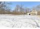 Picturesque old barn and snowy field under a clear blue sky at 2843 E 236Th St, Cicero, IN 46034