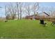 Spacious backyard with a well-maintained lawn, perfect for outdoor activities and relaxation at 3549 Woodale Rd, Indianapolis, IN 46234
