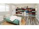 Open-concept living room features stylish decor and hardwood floors at 3549 Woodale Rd, Indianapolis, IN 46234