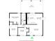 Floorplan illustrating the layout of the house, including dimensions of each room at 3944 Strathmore Dr, Indianapolis, IN 46235