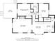 Second floor layout featuring a living room, kitchen, bedrooms, bathrooms, and dining area at 401 W Westfield Blvd, Indianapolis, IN 46208