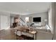 Comfortable living room with hardwood floors, and comfortable seating, and modern decor at 4040 Jacoby Pl, Indianapolis, IN 46268