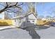 View of detached garage with a single door and plenty of space for parking and storage at 4805 N Park Ave, Indianapolis, IN 46205