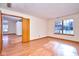 Spacious bedroom has hardwood floors and large window with a view at 4912 Eagle Talon Ct, Indianapolis, IN 46254