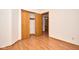 Bedroom featuring hardwood floors, closet, and ensuite bathroom at 4912 Eagle Talon Ct, Indianapolis, IN 46254