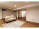 Finished basement with recessed lighting, stylish flooring, and comfortable seating area at 5715 N Delaware St, Indianapolis, IN 46220
