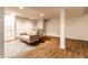 Finished basement featuring modern furnishings and stylish flooring at 5715 N Delaware St, Indianapolis, IN 46220