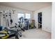 Exercise room with workout equipment and a closet at 6236 White Rabbit Pl, Indianapolis, IN 46235