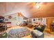 A bonus room with wooden floors and a wooden ceiling at 7166 N Oak Ridge Rd, Morgantown, IN 46160