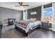 Primary bedroom featuring a spacious layout, natural light and a ceiling fan at 976 Cherry Tree Ln, Greenwood, IN 46143