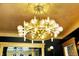 Ornate light fixture features a black and gold color scheme at 1409 N Park Ave, Indianapolis, IN 46202
