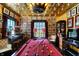 Sophisticated game room showcasing a pool table, and custom lighting and artwork at 1409 N Park Ave, Indianapolis, IN 46202