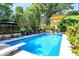 Backyard pool with diving board and outdoor furniture; ideal for summer fun and relaxation at 1409 N Park Ave, Indianapolis, IN 46202