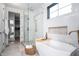 Spa-like bathroom with soaking tub, walk-in shower, and luxurious marble accents at 16246 Remington Dr, Fishers, IN 46037