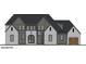 This is a digital image of a front elevation of the house with a garage door at 16246 Remington Dr, Fishers, IN 46037