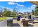 Enjoy the outdoors on this cozy patio featuring comfortable seating and beautiful views of the backyard at 2110 Cheviot Ct, Greenwood, IN 46143
