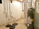 Unfinished utility room features a water heater, concrete floor, and a crawl space at 5791 Station Hill Dr, Avon, IN 46123