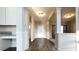 Bright foyer with hardwood floors, leading to the main living areas at 7139 Prelude Rd, Brownsburg, IN 46112