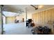 Large garage with open ceilings and exposed walls. Plenty of room for parking! at 7139 Prelude Rd, Brownsburg, IN 46112