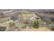 Aerial view showcasing land with home, barn, and outbuildings, surrounded by approximate property line at 7968 E 200 S, Whitestown, IN 46075