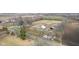 Aerial view of home, barn, and acreage, enclosed by approximate property line at 7968 E 200 S, Whitestown, IN 46075