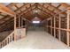 Hay loft featuring wooden beams, providing a great space for storage at 7968 E 200 S, Whitestown, IN 46075