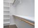 Walk-in closet features shelving, hanging racks, and storage opportunities at 9652 Highgate N Cir, Indianapolis, IN 46250