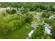 Aerial neighborhood shot filled with lush trees and well-maintained homes at 9841 E Raymond St, Indianapolis, IN 46239