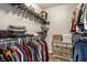 Walk-in closet with ample hanging space and shelving for optimal storage at 3037 Knobstone Ln, Indianapolis, IN 46203