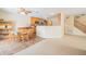 Eat-in kitchen featuring a dining table and a view into an adjacent living area at 5638 Congressional Pl, Indianapolis, IN 46235