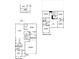 Detailed floor plan showcasing the layout of the home's first and second floors at 5879 Handbell Ln, Greenwood, IN 46143